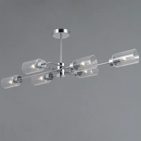 Потолочная люстра на штанге ILLUMICO IL0734-6ASQ-25 CR NAPLES (220V)