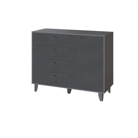 Комод ТЭКС Катрин-13, Графит, Гранит лофт