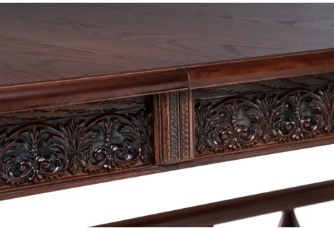 Деревянный стол Woodville Кассиль орех с коричневой патиной 450829