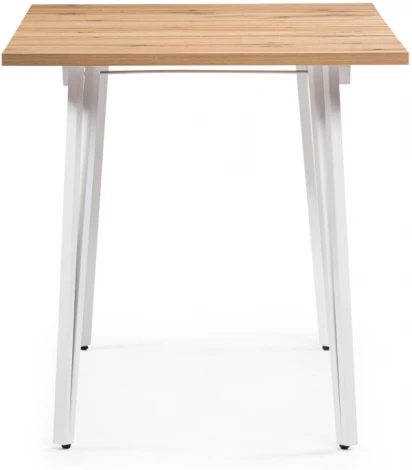 Стол раскладной Woodville Денвер Лофт 120 25 мм дуб вотан / белый матовый 506948