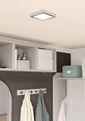 Настенно-потолочный светильник с регулировкой цветовой температуры Eglo Fueva 6 901765 7W(LED) 2700K, 4000K, 6500K, сталь, хром, белый