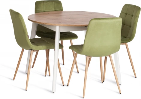 Стул CHILLY (mod. JSC-220) Tetchair (Велюр,Металл /Зеленый) арт.24347