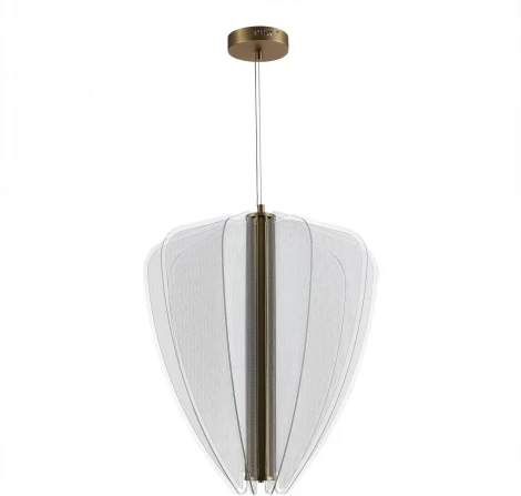 Подвесной светильник ST Luce Fesale SL6509.213.01 Золотистый/Прозрачный LED 1*75W 4000K (220V, на тросе)