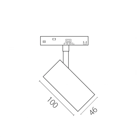 Трековый светильник низковольтный светодиодный 48V 12W Lightstar Uno CCT 209506CCT