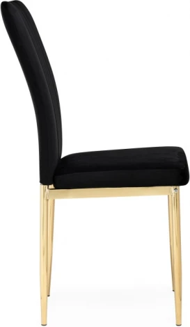 Стул на металлокаркасе Woodville Rek black / gold