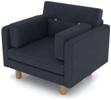 Кресло Arsko Ингвар антрацитовый велюр