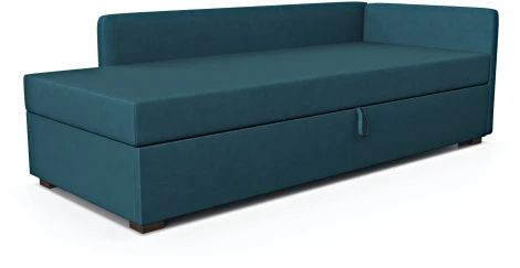 Диван-кровать Arsko Велес Угол правый велюр голубой