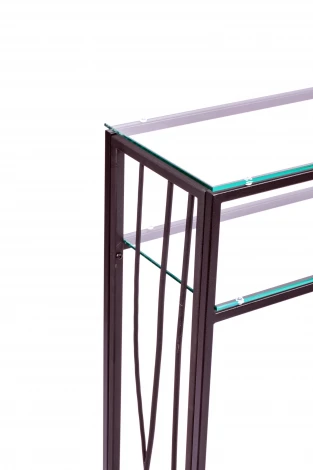 Консольный стол AllConsoles 1124-CB clear черный муар