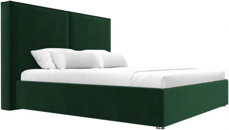 Кровать интерьерная Аура 180 (Зеленый/Велюр) Лига Диванов арт.120527