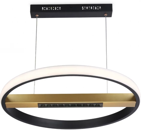 Подвесной светодиодный светильник Ambrella Comfort FL51489 (регулировка яркости, 220V, пульт управления, на тросе, кольцо)