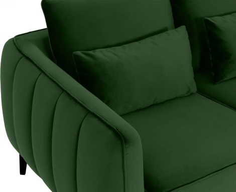 Диван Amsterdam двухместный ОГОГО (арт.698447), (Ткань/Зеленый)