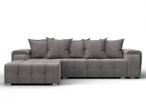 Диван угловой Лига-121 левый угол (ДСП,Брус,Велюр/Бежевый) Лига Диванов 137351L