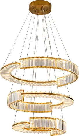 Подвесной светильник ярусный Zortes Moi ZRS.1201.03 (LED, 220V, хрусталь, пульт управления, на тросе, IP21)