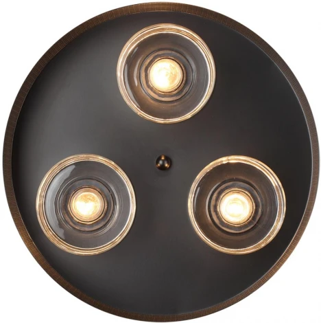 Подвесной светильник Lumion Basalto 6598/3C черный/черный. коричневый металл, эко кожа/металл, стекло Е27 3*40W 220V (на тросе, круглые)