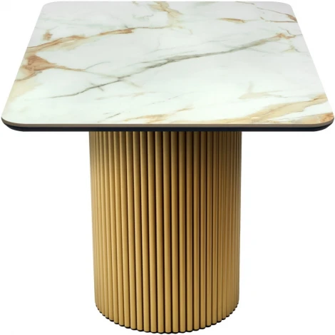 Стол Festa 140x85x77см, керамогранит Calacatte gold мрамор Bradexhome арт.RF 0805