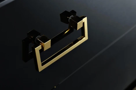 Комод Garda Decor KFG057 (Золото/Черный)