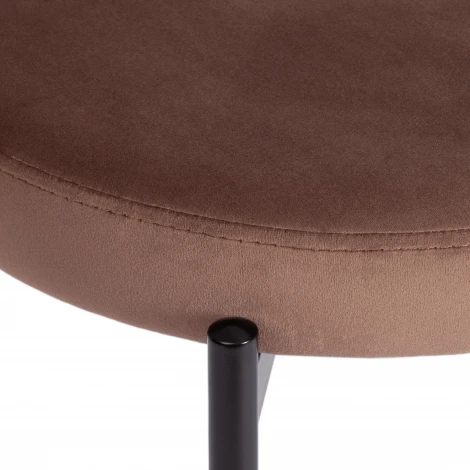 Стул REVO (mod. 7033) / 1 шт. в упаковке (Ткань,Металл /Коричневый,Черный)