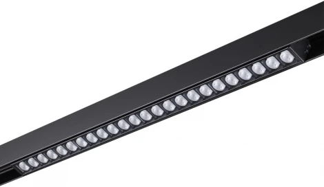 Трековый светильник Downlight низковольтный светодиодный Novotech SHINO FLUM 359490 черный LED 24W 48V 3000-6500K (регулировка яркости, управление смартфоном, умный дом - Алиса, Smart Life)