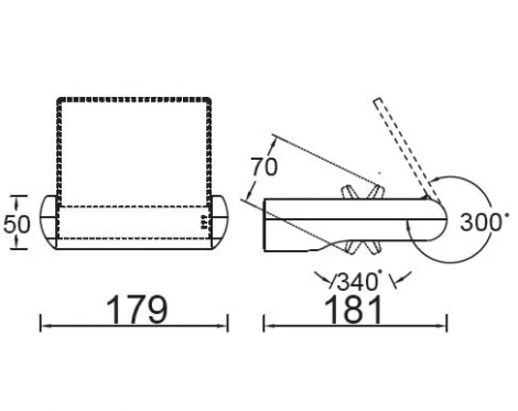 Уличный консольный светильник Oasis Light W6144S-1-SL