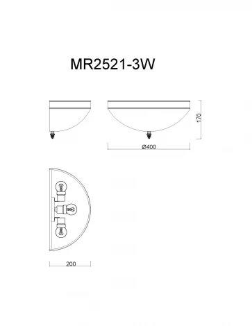 Бра MyFar Биене MR2521-3W