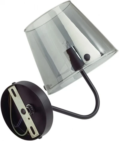 Бра Lumion Smoky 6570/1W черный/дымчатый/металл/стекло G9 1*20W 220V
