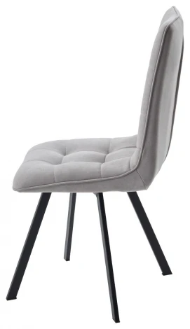 Стул ДАРЛИНГ 360 град. поворот. цвет B22 Серый, велюр / черный каркас M-City 64740