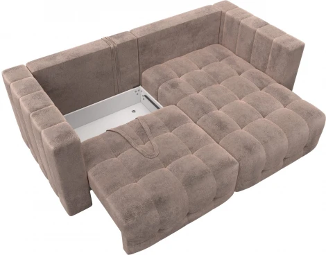 Диван угловой Лига-052 НПБ угол универсальный Лига Диванов (Велюр) арт.128797