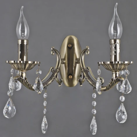 Бра ILLUMICO IL9927-2WSQ-24 AB CASTOR (220V, подвески, подсвечник, свеча)