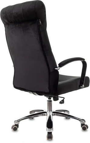 Кресло руководителя Бюрократ T-9928SL Fabric черный Italia Black крестов. металл хром