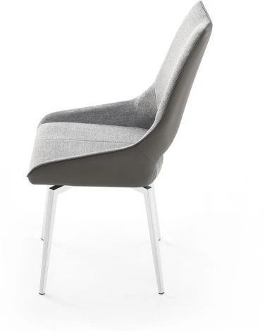 Стул ESF DC1239 серый/ноги сталь