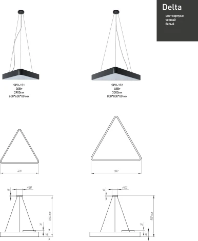 Подвесной светильник светодиодный ЭРА SPO-151-W-40K-030 (220V, на тросе, IP40)
