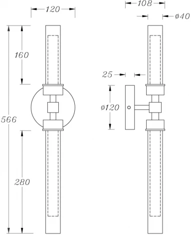 Бра Maytoni Stelo MOD116WL-L7B3K (LED, 220V)