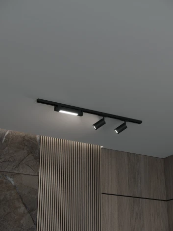 Трековая система в сборе накладная однофазная 220V Hesby Lighting Skylite №5 HSBL_kompl_S005_NI1B3K