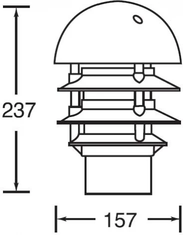 Наземный светильник Oasis Light BRISBANE 67339-1000 Bl (220V, IP44)