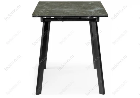 Стеклянный стол Woodville Агни 110 королевский мрамор / черный матовый 453136