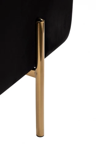76AR-732BAN-CHERN Банкетка велюр черный/золото 42*42*44см Garda Decor
