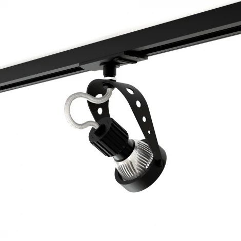 Трековый светильник однофазный 7W 220V Black RAUMBERG 8127Bk (круглые)