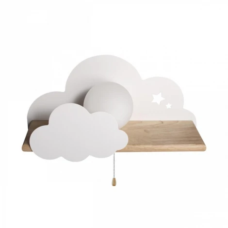 Настенный светильник Loft It Axel 10134 White (для детской, 220V, выключатель, шар)