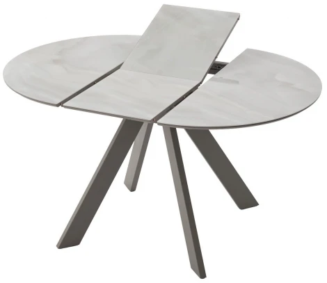 Стол БОНЖУР 100 ОНИКС БЕЖЕВЫЙ, стекло / ЛАТТЕ каркас M-City 64596