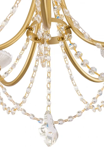 Подвесная люстра Freya Zoe FR2009PL-05G (220V, на цепи, свеча)