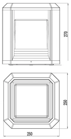 Наземный светильник Deko-Light Bootis 733027 (LED, 220V, куб, IP65)