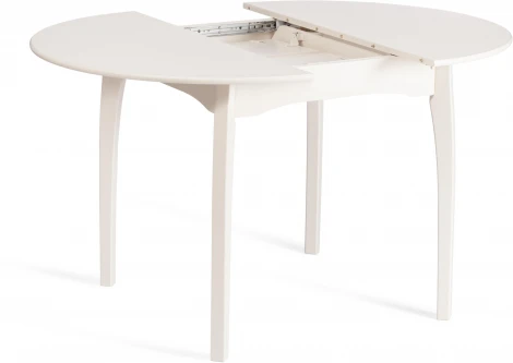 Стол DIAMANTE круглый (Бук,МДФ,Шпон дуба /Белый)