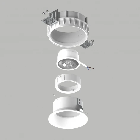 Встраиваемый светильник под гипсокартон и под LED модуль/ламп МR16 Lightstar Domino G214606WMOD (220V)