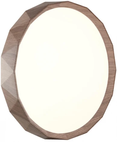 Настенно-потолочный светильник Sonex Zif Wood 7637/AL BASICA SN пластик/корич. под дер. LED 18Вт 4000K D295 IP43 (220V, круглые)