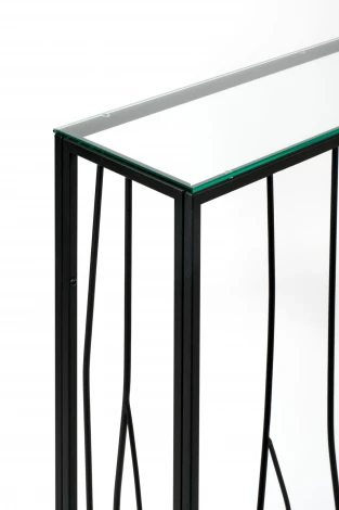 Консольный стол AllConsoles 1022-CB clear черный муар