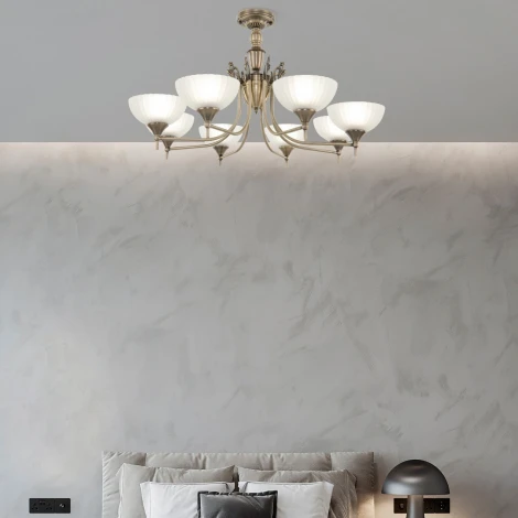 Потолочная люстра на штанге Arte Milano AM340049 340049/8 AB (220V)