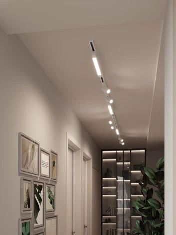 Трековая система в сборе накладная однофазная 220V Hesby Lighting Skylite №5 HSBL_kompl_S005_NI4W4K