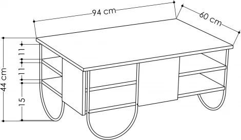 Стол журнальный LEVE NORFOLK COFFEE TABLE LEV00074