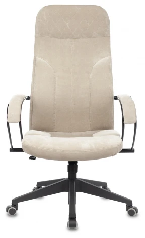 Кресло руководителя Бюрократ CH-608Fabric песочный Light-21 крестовина пластик