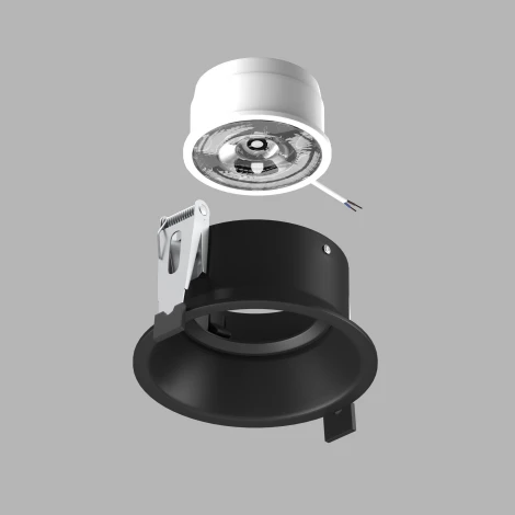 Встраиваемый светильник без источника света в подвесном потолке Lightstar Domino Solo 214607-SOLO